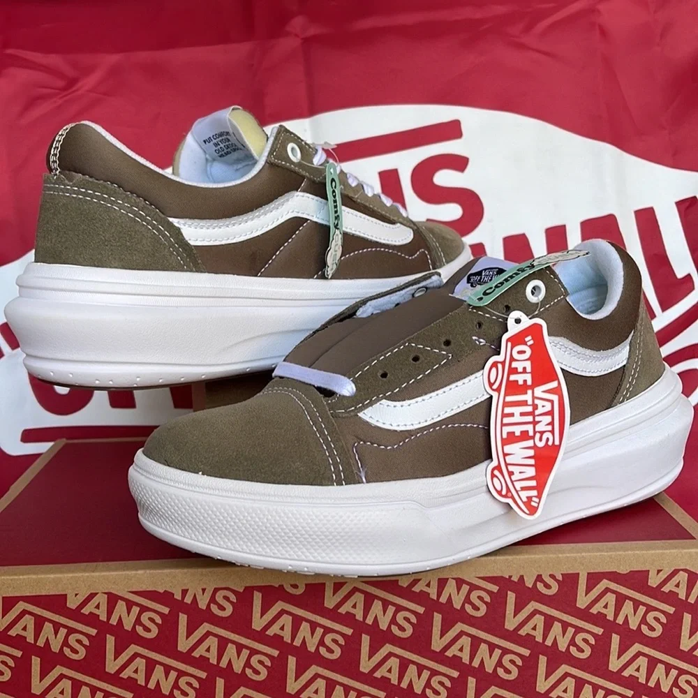 Vans Old Skool Over Walnut VNOA7Q5E1NU WMNS platforms - sneakers